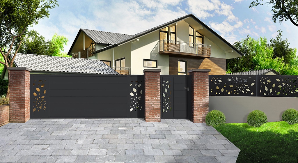 Portail coulissant alu gamme futura