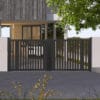 Portail battant alu bastone